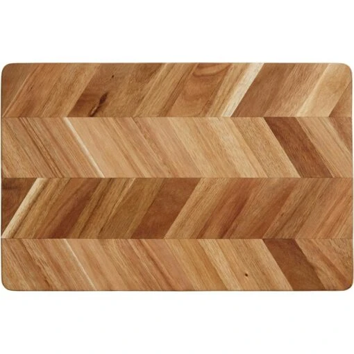 Aida Heering Bone Snijplank 26x40 Cm -Keukenbenodigdheden aida woodenboard 40x26x2 cm heering bone pattern 1pcs 0