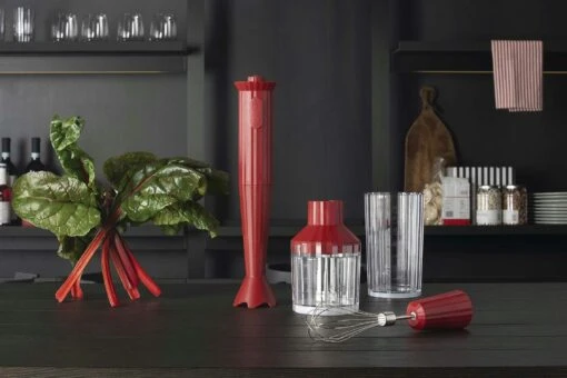 Alessi Plissé Handmixer, Rood -Keukenbenodigdheden alessi plisse handmixer 1