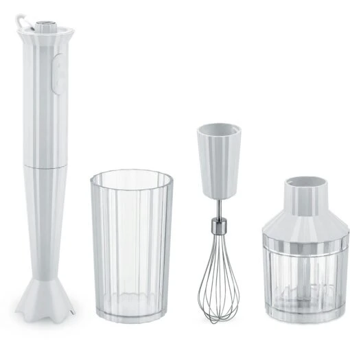 Alessi Plissé Handmixer, Wit -Keukenbenodigdheden alessi plisse hblender set b 0