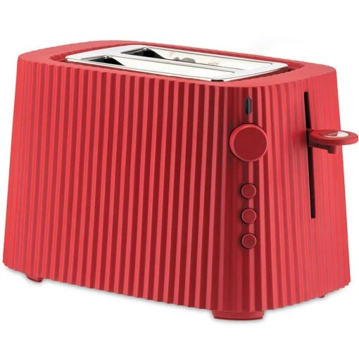 Alessi Plissé Toaster, Rood -Keukenbenodigdheden alessi plisse toaster b 4