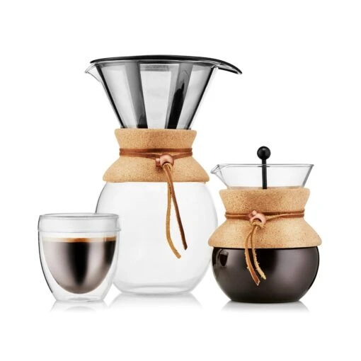 Bodum POUR OVER Koffiemaker 1 L, Kurk -Keukenbenodigdheden bodum pour over coffee maker cork 4