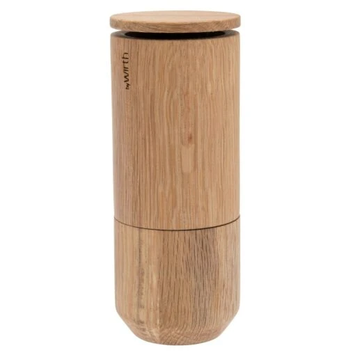 Crush Me Salt And Pepper Mill, Oiled Oak -Keukenbenodigdheden by wirth crush me salt and pepper mill oiled oak 5