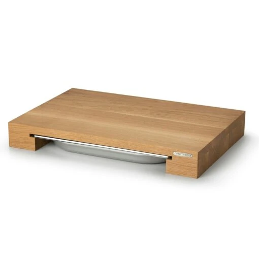 Continenta Snijplank Met Blik, 48x32,5x6 Cm -Keukenbenodigdheden continenta cutting board oak w pullout box small 39x27x6cm 0