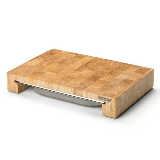 Continenta Snijplank Met Blik, 39x27x6 Cm -Keukenbenodigdheden continenta cutting board rubber wood w box 39x27x6cm 0