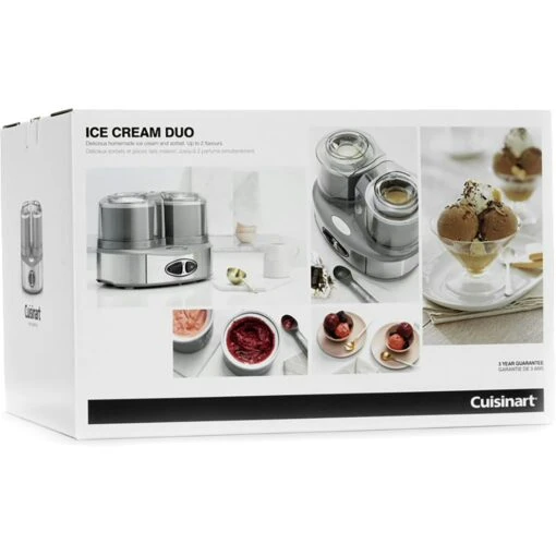 Cuisinart Duo Ice Cream Machine 2x1 L, Steel Grey -Keukenbenodigdheden cuisinart duo ice cream machine 2x1 l steel grey 13