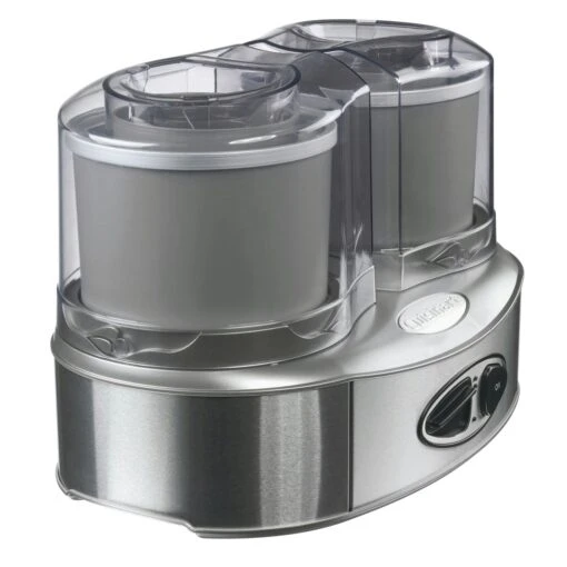 Cuisinart Duo Ice Cream Machine 2x1 L, Steel Grey -Keukenbenodigdheden cuisinart duo ice cream machine 2x1 l steel grey 9