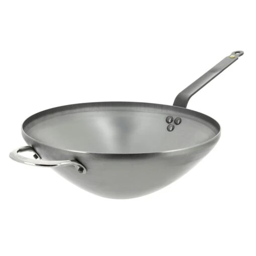 De Buyer Mineral B Element Wok Pan With Extra Handle Ø40 Cm -Keukenbenodigdheden de buyer mineral b element wok pan with extra handle 40 cm 0