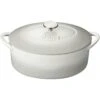 Denby Natural Canvas Gietijzeren Pot Ovaal Ø28 Cm, Wit -Keukenbenodigdheden denby cast iron 28cm oval casserole 14