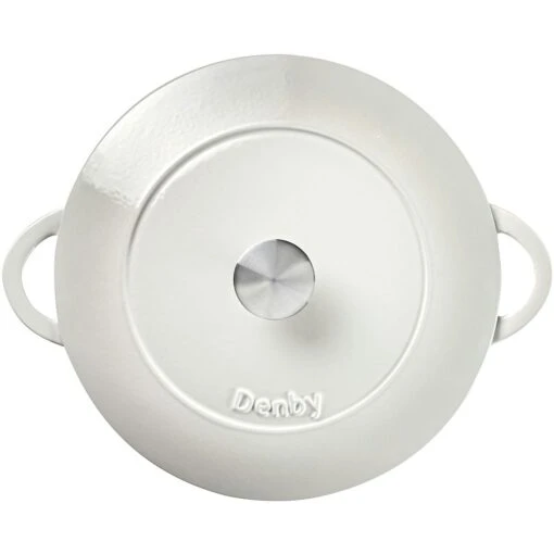 Denby Natural Canvas Gietijzeren Pot Oppervlakkig Ø30 Cm, Wit -Keukenbenodigdheden denby gietijzeren pot oppervlakkig 30 cm 0