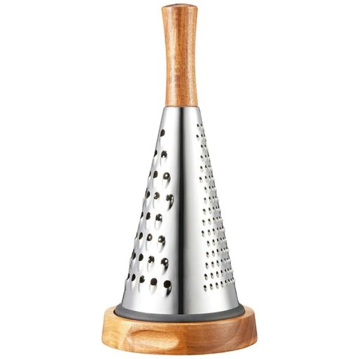 Dorre Rita Grater, Stainless Steel/Acacia Wood -Keukenbenodigdheden dorre rita grater stainless steel acacia wood 0