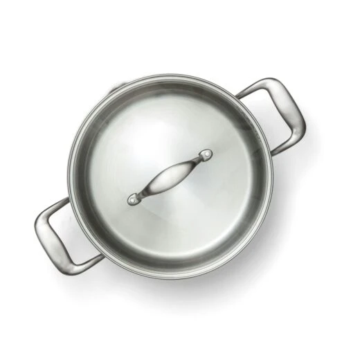 EGO Saucepan With Glass Lid 5 L, Stainless Steel -Keukenbenodigdheden ego kastrull med glaslock stainless steel 9