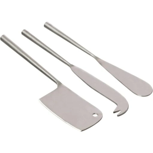 Ernst Kaasmesset Geborsteld Staal, Pak Van 3 -Keukenbenodigdheden ernst cheese knife set 0