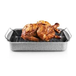 Eva Solo Roasting Pan With Grill Rack, 30x22 Cm -Keukenbenodigdheden eva solo roasting pan with grill rack 30x22 cm 5