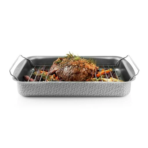 Eva Solo Roasting Pan With Grill Rack, 35x25 Cm -Keukenbenodigdheden eva solo roasting pan with grill rack 35x25 cm 5