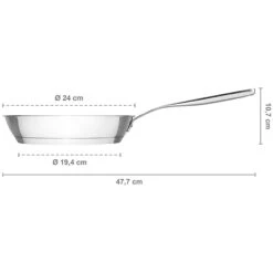 Fiskars All Steel Pure Koekenpan, 24 Cm -Keukenbenodigdheden fiskars all steel pure koekenpan 7