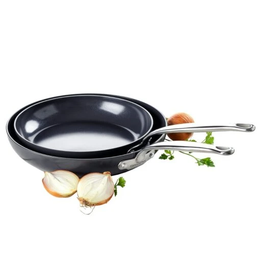 Greenpan Barcelona Frying Pan Ø20 & 28 Cm, Set Of 2 -Keukenbenodigdheden greenpan barcelona frying pan 20 28 cm set of 2 0