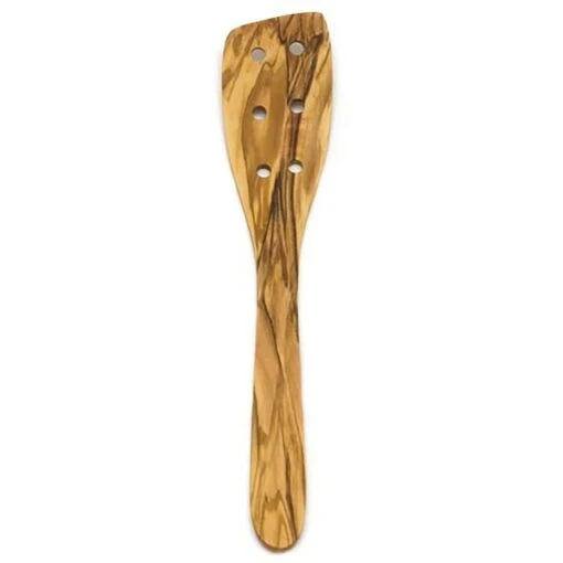 Heirol Spatel Met Gat 30 Cm -Keukenbenodigdheden heirol hole spoon olive wood 30 cm 0