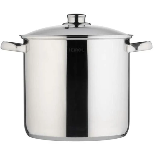 Heirol Steelpan Met Glazen Deksel 30 Cm 15 L -Keukenbenodigdheden heirol kittel 15 liters 0