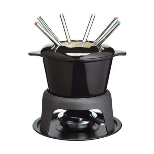 Kitchen Craft Master Class, Deluxe Fondue Set, Black -Keukenbenodigdheden kitchen craft master class deluxe fondue set black 0