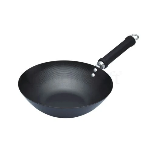 Kitchen Craft Oriental Wok 265mm, Carbon Steel -Keukenbenodigdheden kitchen craft oriental wok 265mm carbon steel 0