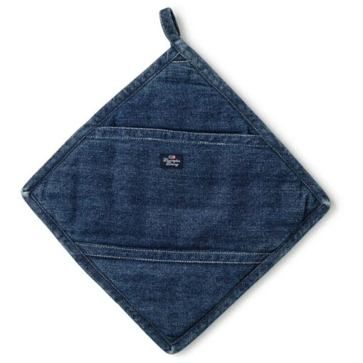 Lexington Icons Cotton Twill Denim Pannenlap -Keukenbenodigdheden lexington icons cotton twill denim pannenlap 0