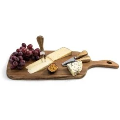 Markus Kaasplankje Met Bestek 48x20x1,5 Cm, Acaciahout -Keukenbenodigdheden markus aujalay markus cheese board 19991 met bestek 23