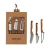 Nicolas Vahé Cheese Knives Acacia/Stainless Steel, 3 Pcs -Keukenbenodigdheden nicolas vahe cheese knives acacia stainless steel 3 pcs 0