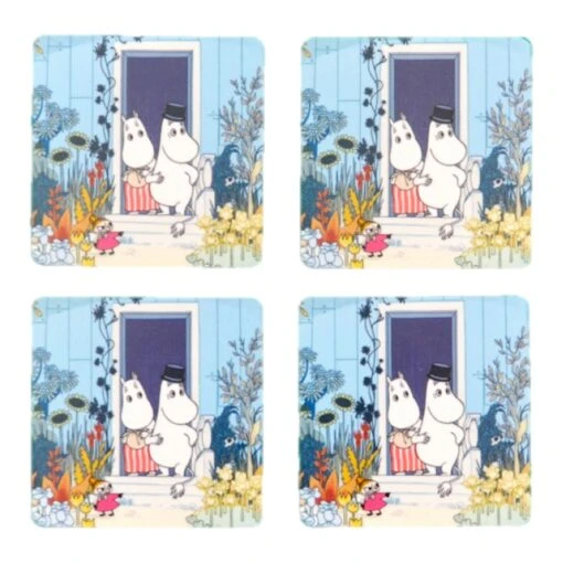 Moomin Doorstep Trivet 4-pack -Keukenbenodigdheden opto design moomin doorstep trivet 4 pack 0