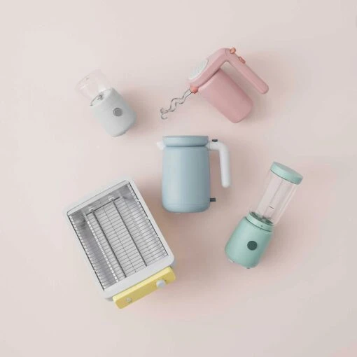 RIG TIG Foodie Hand Mixer, Light Pink -Keukenbenodigdheden rig tig by stelton foodie hand mixer 15