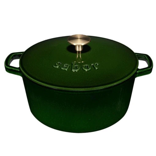 Gietijzeren Pot 4,4 L, Shiny Green -Keukenbenodigdheden sabor cast iron pot 44 l 0