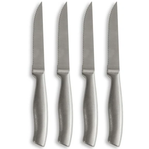 Sagaform Fredde Grillmessen, Pak Van 4 -Keukenbenodigdheden sagaform fredde grillkniv 4 pack silver 0