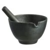 Satake Nabe Mortar With Pestle, Black -Keukenbenodigdheden satake nabe mortar with pestle black 0