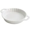 Staub Pie Dish 24 Cm, Ceramics -Keukenbenodigdheden staub ceramic pie dish white 1