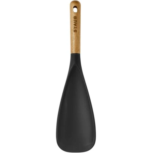 Staub Universal Pollepel Siliconen / Acaciahout 30 Cm -Keukenbenodigdheden staub cooking spoon silicone acacia wood 30 cm 3