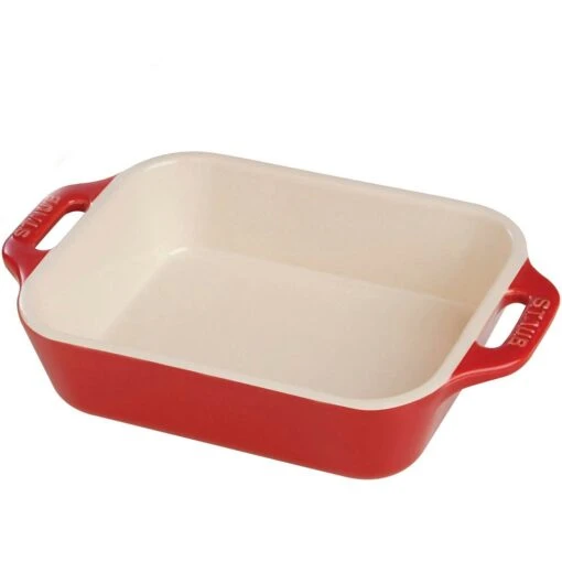 Staub Gratin Dish, Medium, Cherry -Keukenbenodigdheden staub gratin dish cherry 2