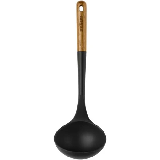 Staub Pollepel Siliconen / Acaciahout 31 Cm -Keukenbenodigdheden staub ladle silicone acacia wood 31 cm 5