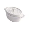 Staub Oval Ceramic Casserole 20 Cl, White -Keukenbenodigdheden staub oval ceramic casserole 20 cl white 0