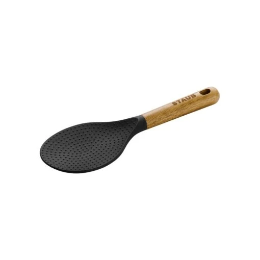 Staub Rice Paddle Opscheplepel Siliconen / Acaciahout 22 Cm -Keukenbenodigdheden staub rice paddle silicone acacia wood 22 cm 0