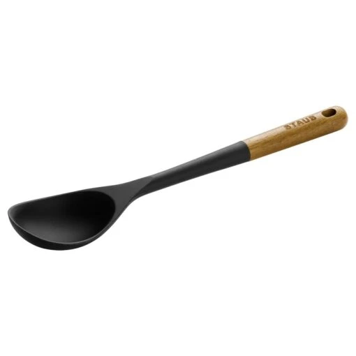 Staub Opscheplepel Siliconen / Acaciahout 31 Cm -Keukenbenodigdheden staub serving spoon silicone acacia wood 31 cm 0