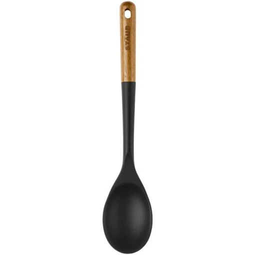 Staub Opscheplepel Siliconen / Acaciahout 31 Cm -Keukenbenodigdheden staub serving spoon silicone acacia wood 31 cm 5