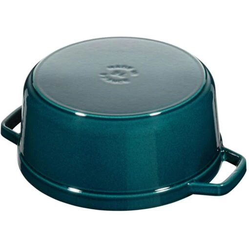 Staub Cocotte Rond 24 Cm 3,8 L, Petrolblauw -Keukenbenodigdheden staub staub cocotte rond 1