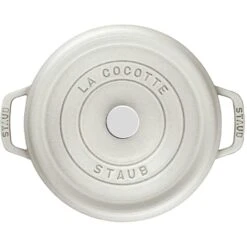 Staub Cocotte Rond, 26 Cm 5,2 L, Wit -Keukenbenodigdheden staub staub cocotte rond 13 1