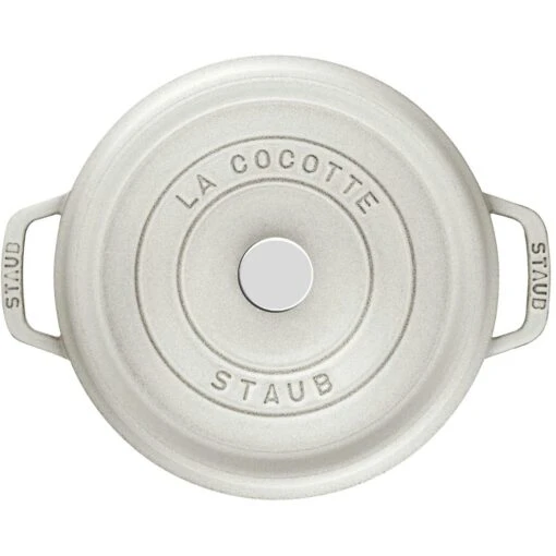 Staub Cocotte Rond, 26 Cm 5,2 L, Wit -Keukenbenodigdheden staub staub cocotte rond 13 1