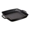 Staub Griddle Pan 28x28 Cm, Black -Keukenbenodigdheden staub staub griddle pan 28x28 cm 2