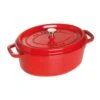 Staub Oval Cocotte 29 Cm 4,2 L, Red -Keukenbenodigdheden staub staub oval cocotte red 1