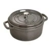 Staub Round Cocotte 26 Cm 5,2 L, Grey -Keukenbenodigdheden staub staub round cocotte grey 2