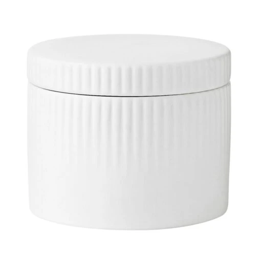 Stelton Pleat Salt Cellar, White -Keukenbenodigdheden stelton pleat salt cellar white 0