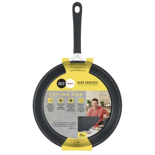 Tefal Jamie Oliver Quick & Easy Koekenpan Geanodiseerd Aluminium, 28 Cm -Keukenbenodigdheden tefal jamie oliver quick easy koekenpan geanodiseerd aluminium 19