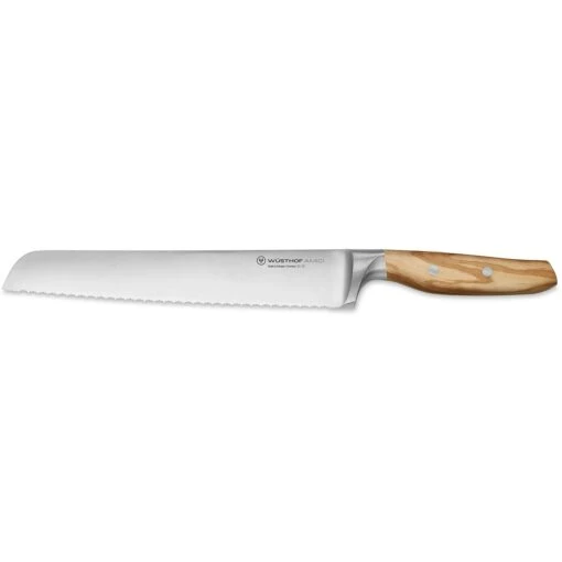 Wüsthof Amici Broodmes 23 Cm -Keukenbenodigdheden wusthof amici bread knife double toothed 23 cm olive wood 0